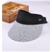 Hat Visor Cap Summer Beach Straw Clip Sun Wide Brim  Roll Up Foldable   eb-99551868